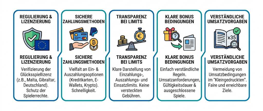 Casino ohne OASIS Auswahlkriterien
